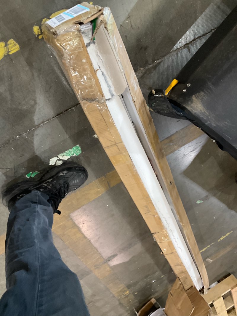 Condition photo showing As Is for 28x80in pvc accordion door interior,sliding folding doors with lock,divider door with simple installation and hardware,white