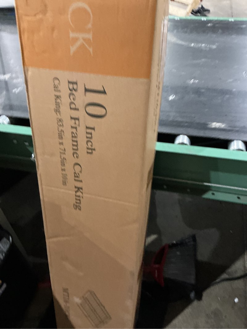 Condition photo showing Good Condition for firpeesy upgrade anti bending and round corner legs 10 inch metal california king bed frame 3500 lbs heavy steel slats support platform bed frame no box spring needed platform noise free easy assembly