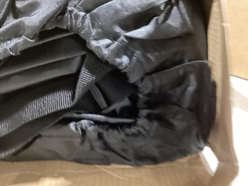 Condition photo showing New/Like New for fivklemnz 21 cubic car rooftop cargo carrier roof bag waterproof for all top of vehicle with/without rack includes topper anti-slip mat + reinforced straps + 6 door hooks + luggage lock without rack 21 cubic feet