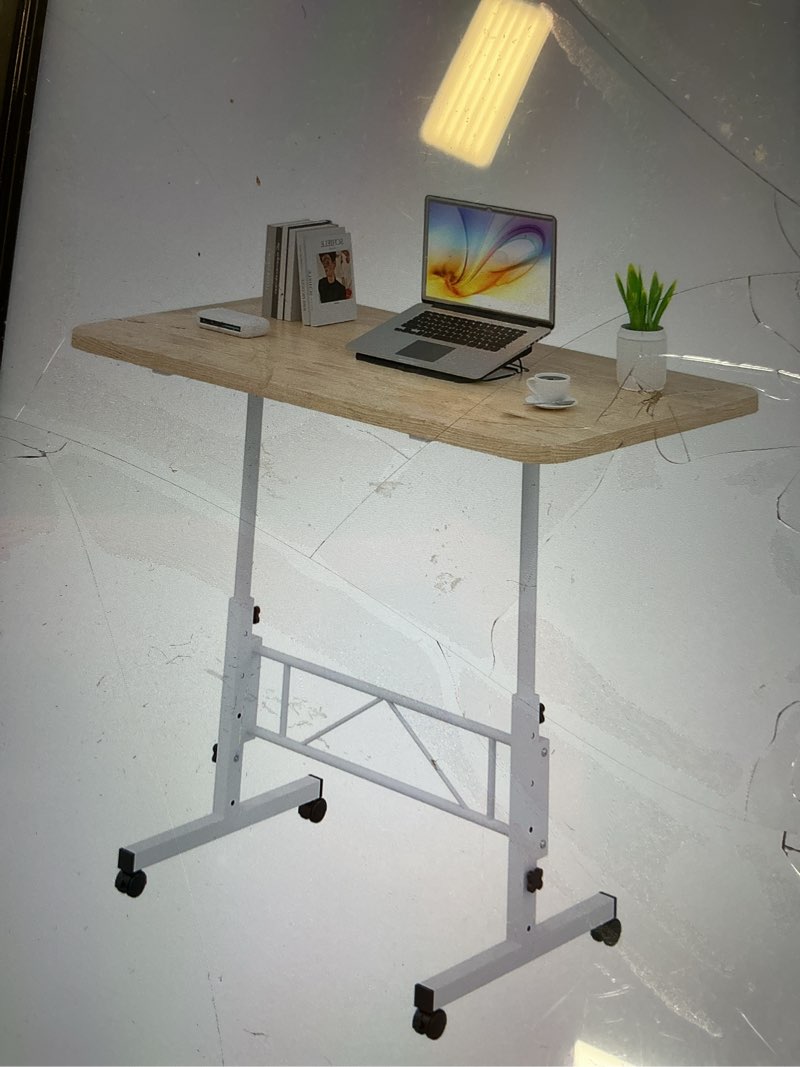 Klvied Portable Adjustable Height Laptop Stand Oak