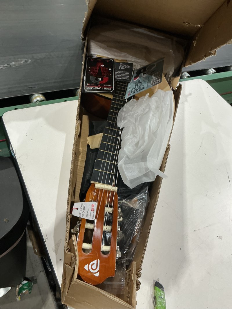 Condition photo showing Good Condition for pyle beginner acoustic guitar kit, 3/4 junior size all wood instrument with full accessory kit, picks, shoulder strap, carry case, cleaning cloth, tuner app, 2 month lessons, 36” (ash gloss) 2) ash, gloss