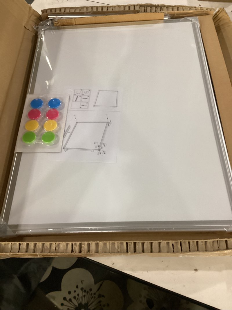 Condition photo showing Good Condition for double-sided white board dry erase magnetic whiteboard wall 24x18, 2-pack white 2-pack 24"w x 18"h