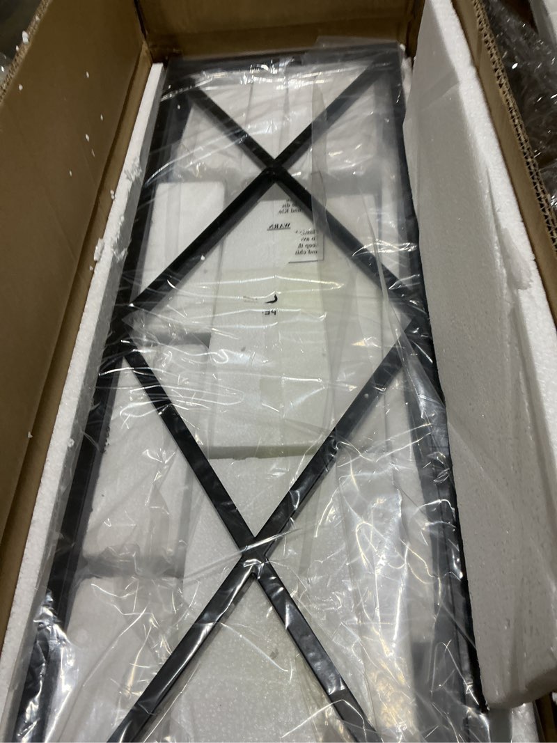 Condition photo showing Good Condition for TODOLUZ 30.35” Dining Room Lighting Fixtures Hanging Black Finish 4-Lights Open Frame Farmhouse Chandelier Pendant Light for Kitchen Island Pool Table with Clear Glass