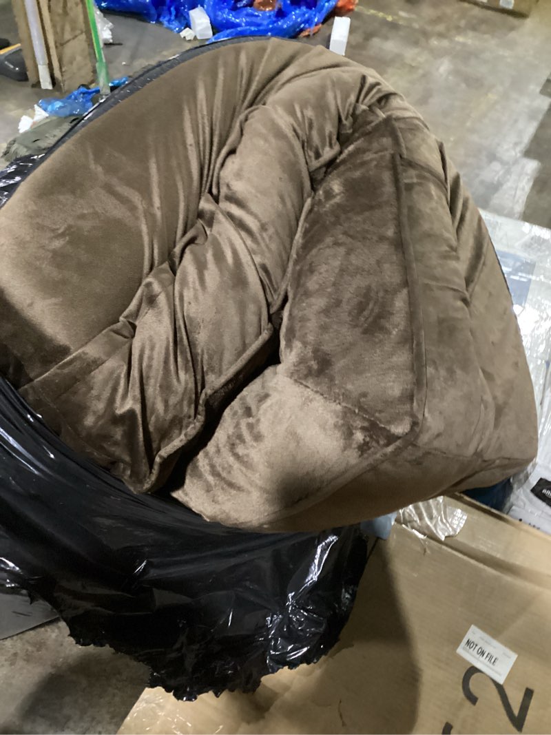 Condition photo showing Good Condition for very similar to stock product.comfort expression orthopedic dog bed for extra large dogs 42x30 inch, waterproof egg crate foam xl pet bed with removable bolsters, dog couch with washable cover & non-slip bottom, dark brown 42.0\"l x 30.0\"w x 8.5\"th chocolate brown