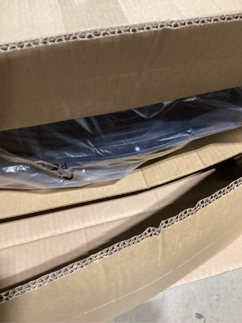 Condition photo showing New/Like New for amazon basics 20" high velocity industrial fan, floor fan, with 3 speeds, tilt head, etl-listed safety compliance, metal housing/blades, ideal for industrial/commercial space/garage/gym, 125w, black 20 inch (blades diameter) black