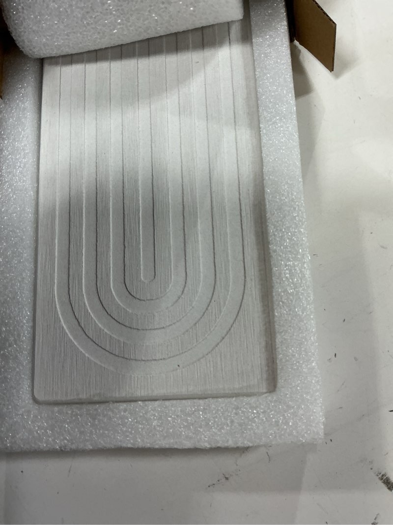 Condition photo showing Good Condition for Faucet Mat for Kitchen Sink – Diatomite Drying Stone Mat & Sink Protector, Prevent Moisture – Sink Splash Guard Water-Absorbing Stone Tray for Bathroom Counter [Light Grey,23.6" x 3.9"] Light Grey 23.6" x 3.9"