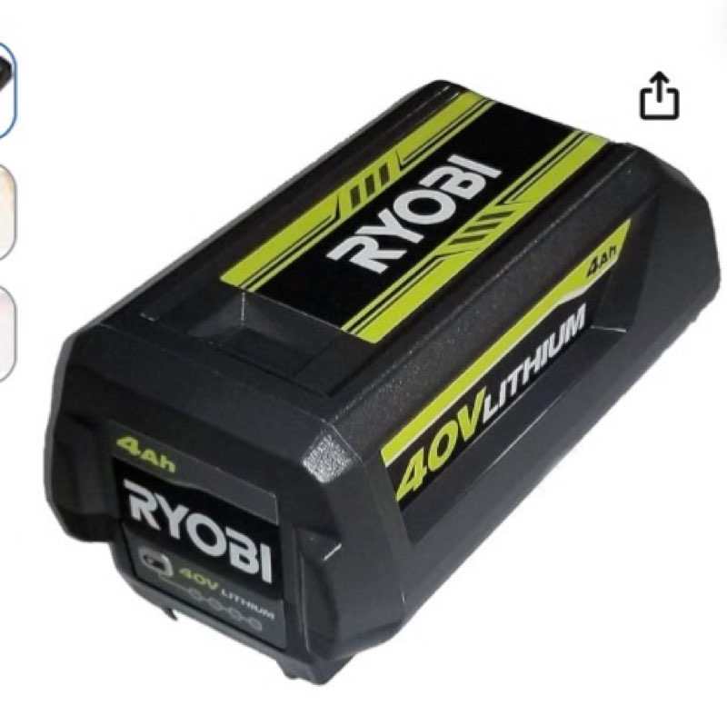 ryobi op40404 40v battery 4.0 ah lithium-ion battery oem (2021 redesign with easy eject latch)