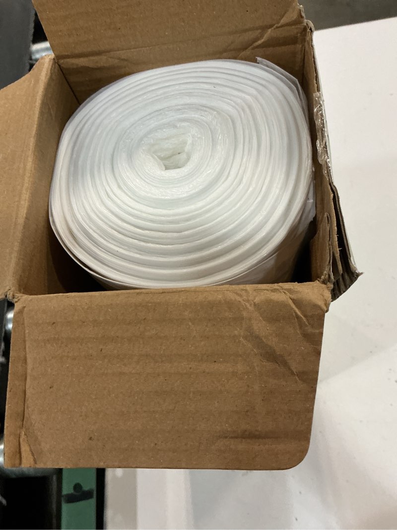 Condition photo showing Good Condition for painter's plastic film heavy duty 0.39 mil, 400' length x 9' width high, high density painters plastic sheeting roll in box with dispense hole for easy paint plastic covering 1 pack heavy duty painter's plastic