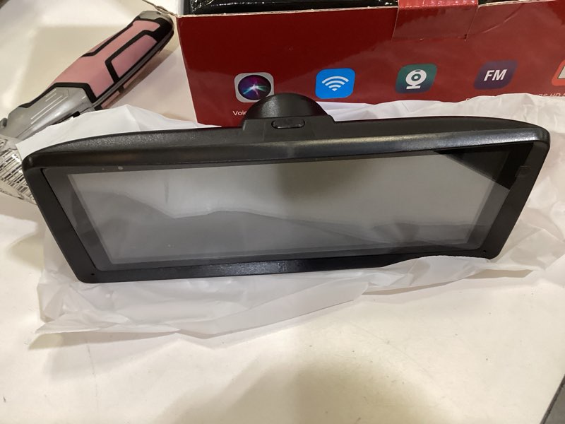 Condition photo showing As Is for 8.1" hd carplay screen for car stereo, 2k dash cam wireless portable touch screen car play with apple carplay & android auto with 1080p back up camera, bluetooth, mirror link, gps , aux, voice control