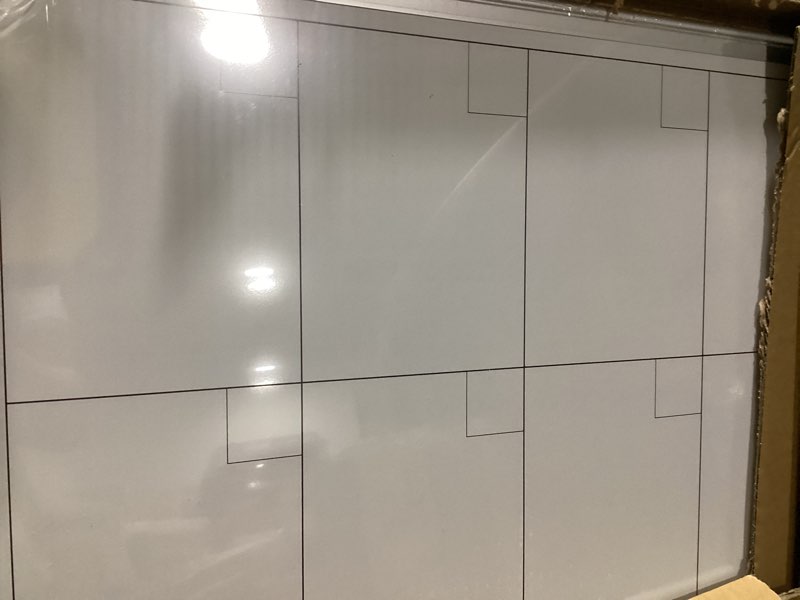 Condition photo showing As Is for comix magnetic dry erase calendar whiteboard, 48 x 36 inches monthly calendar dry erase board for wall, aluminum frame planner white board 48"w x 36"h
