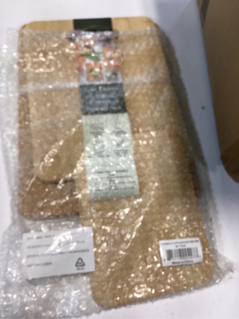 Condition photo showing Good Condition for totally bamboo 3-piece cutting board set; 3 assorted sizes of bamboo wood cutting boards for kitchen