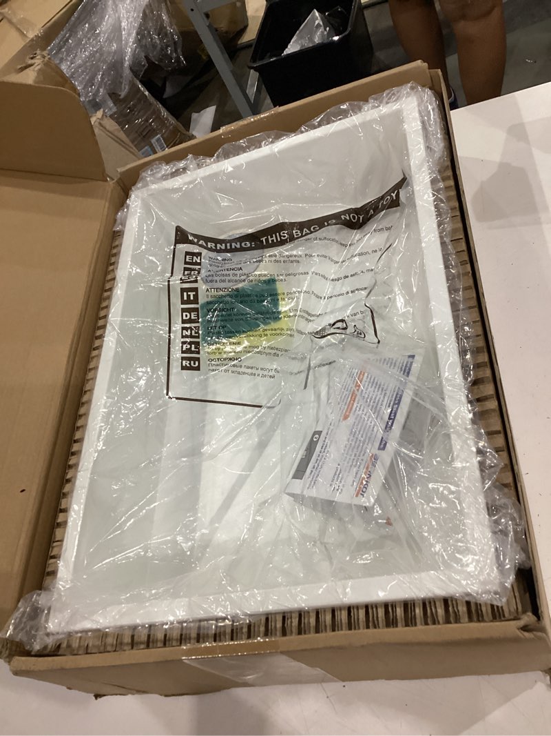Condition photo showing Good Condition for stainless steel shower niche 24" x 12" white no tile needed niche shower recessed wall horizontal niches for bathroom storage over mount installation
