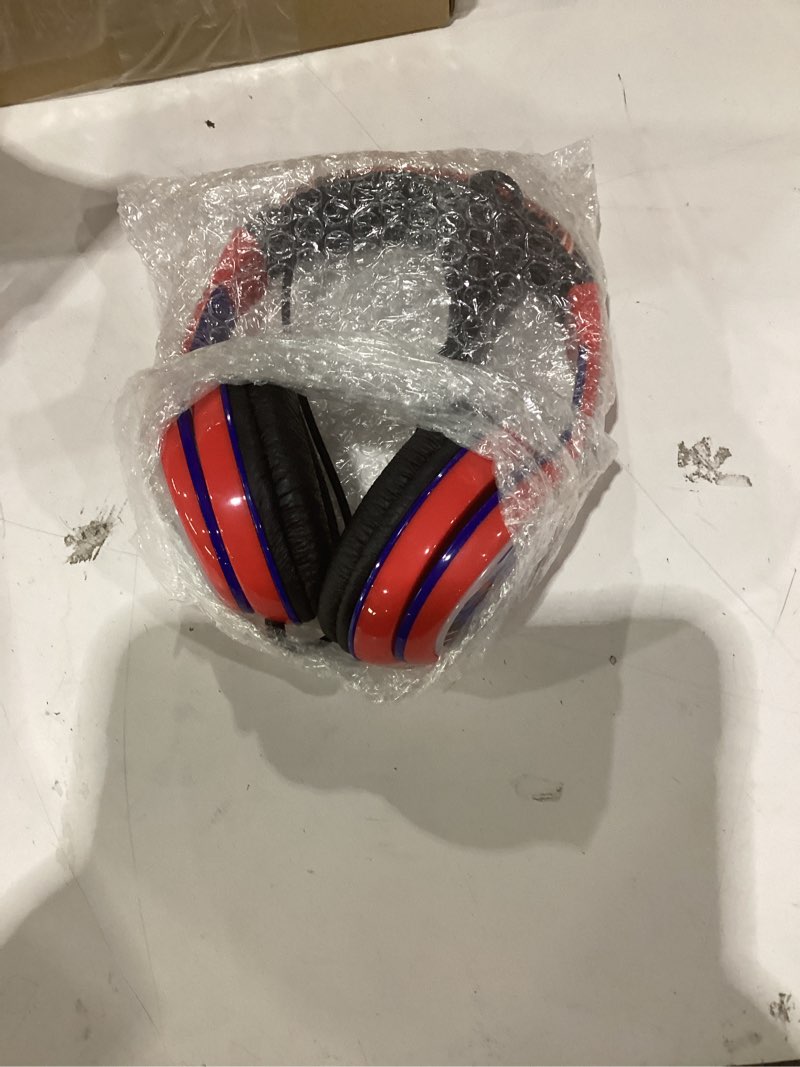 Condition photo showing Good Condition for Spiderman Kids Headphones, Adjustable Headband, Stereo Sound, 3.5Mm Jack, Wired Headphones for Kids, Tangle-Free, Volume Control, Foldable, Childrens Headphones Over Ear for School Home, Travel