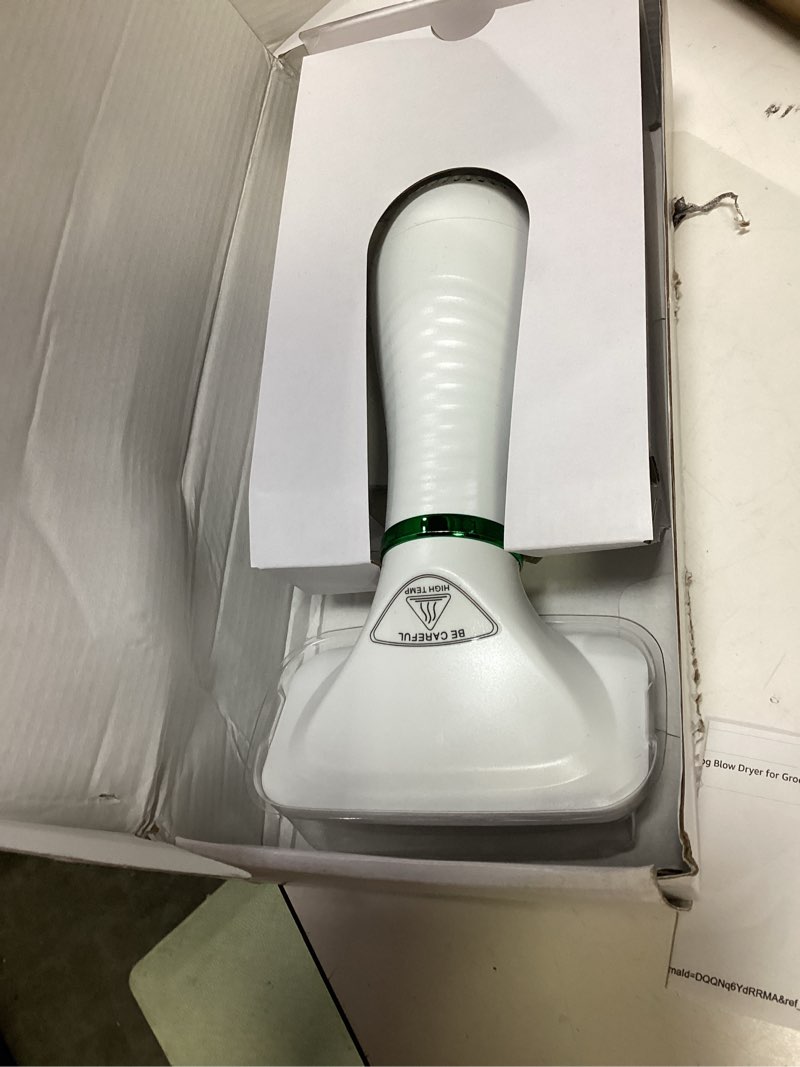 Condition photo showing Good Condition for 2-in-1 dog hair dryer with slicker brush for small-sized dogs and cats | pet hair dryer | dog blow dryer | 300 watts, 75-85 db, adjustable temperature, overheat protection