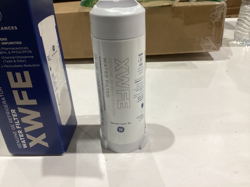 Condition photo showing Good Condition for ge xwfe refrigerator water filter | certified to reduce lead, sulfur, and 50+ other impurities | replace every 6 months for best results | pack of 1