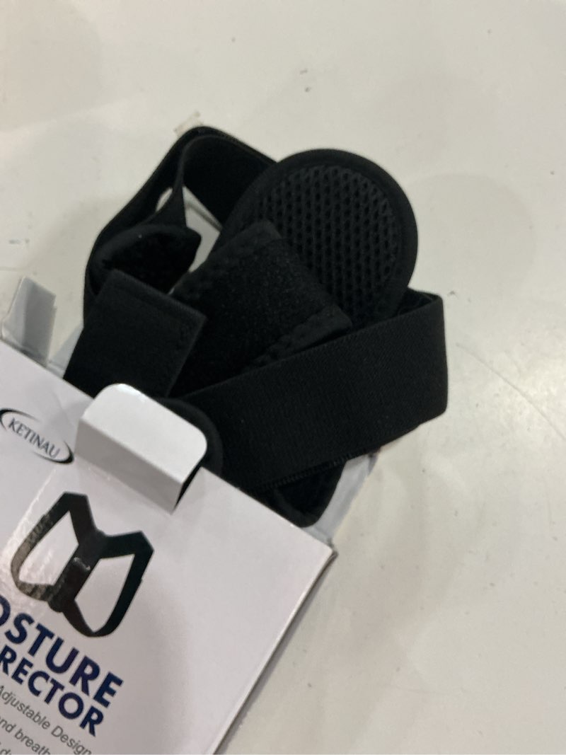 Condition photo showing Good Condition for posture corrector for women and men, back brace adjustable upper posture support, back support, comfortable back straightener support for clavicle support, and providing pain relief from neck (large)