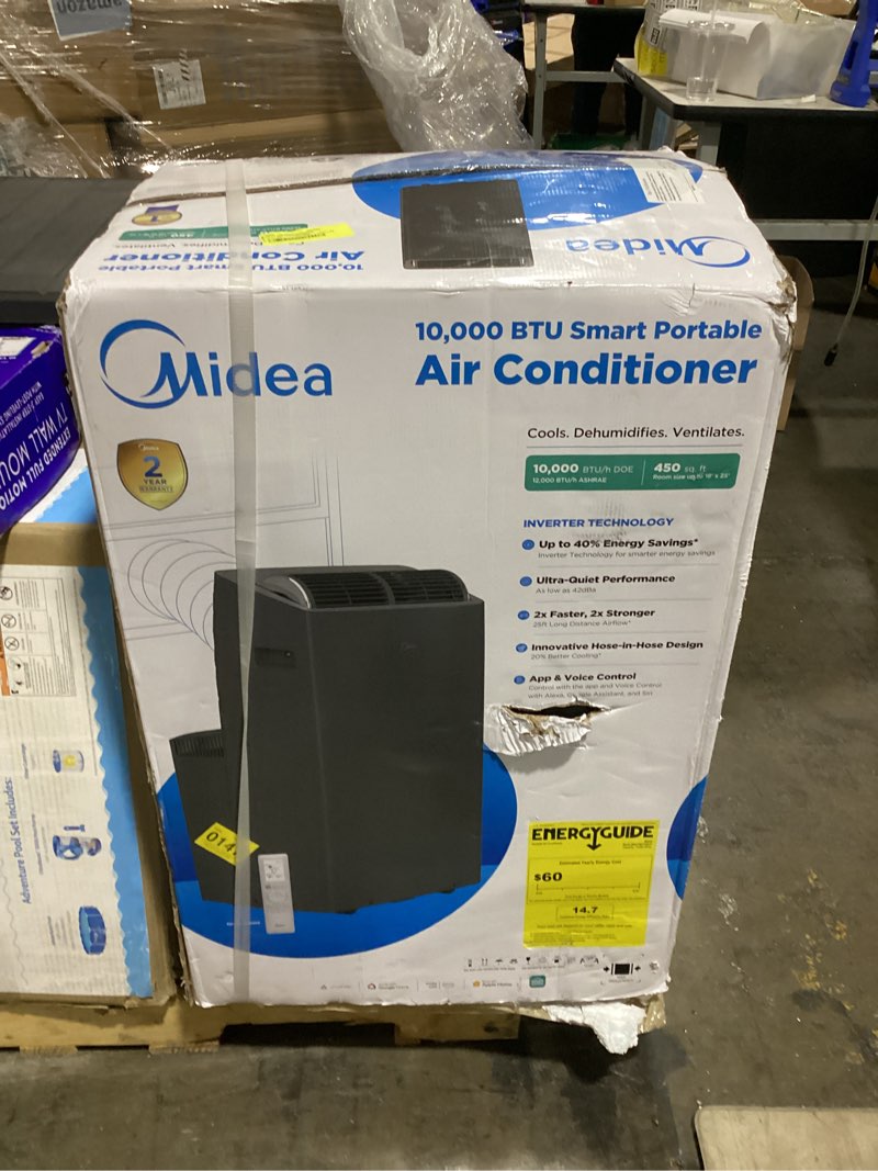 Condition photo showing New/Like New for midea duo 10000 btu doe portable air conditioner with smart inverter