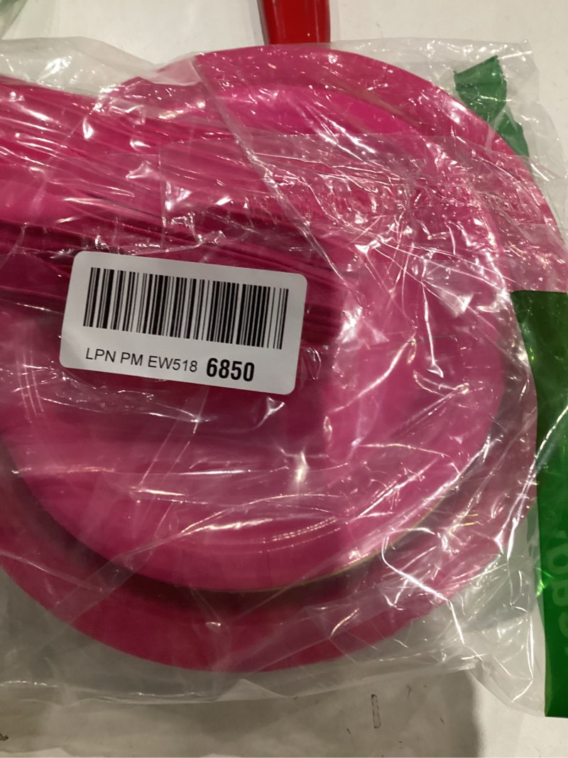 Condition photo showing As Is for durony 192 Pcs Neon Party Supplies Paper Plates Cups Napkins Hard Plastic Cutlery Forks Knives Spoons Disposable Glow Party Tableware for Fiesta Neon Birthday Party Favor Decorations Serves 24 Guests