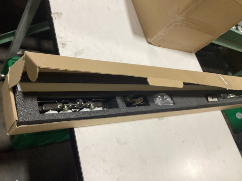 Condition photo showing Good Condition for 30-47 Inch New Heavy Duty Hidden Sliding Barn Door Hardware and Track, Floating Wall Mounted Invisible Sliding Door Track, Soft Close, Quiet, Easy Install (Can Installed on Doors up to 47 Inch)