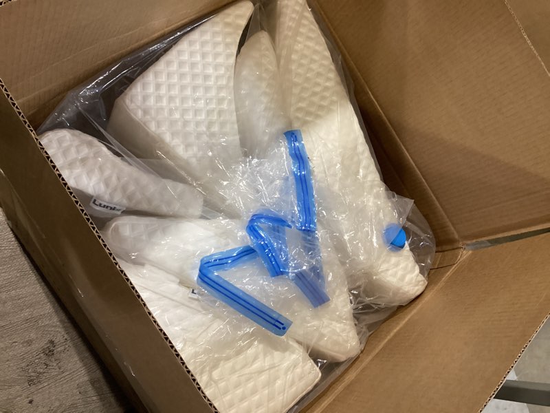 Condition photo showing Good Condition for lunix lx13 6-piece post-surgery recovery system, orthopedic bed wedge pillow set for tummy tuck & back comfort, zero-gravity memory foam, pebble white