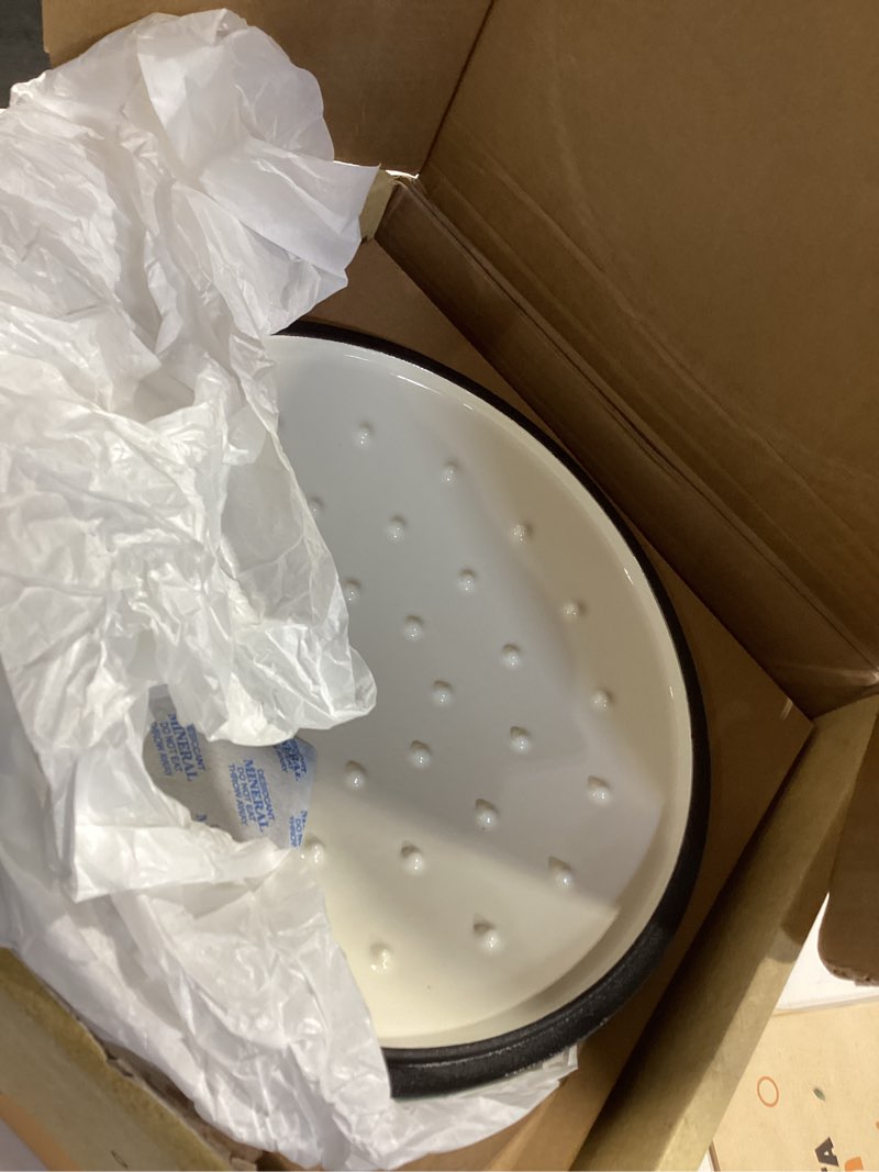 Condition photo showing Good Condition for dutch oven for bread baking - incl. sourdough bread-baking supplies like banneton bread-proofing basket - 5qt enameled cast iron bread-oven with lid, baking pan, scoring tool lame green 5qt round