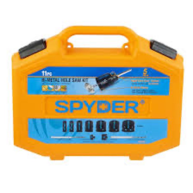 SPYDER 600886 11 PC Bi-Metal Hole Saw Kit New Sealed 3/4 To 2 1/2? Rapid Core