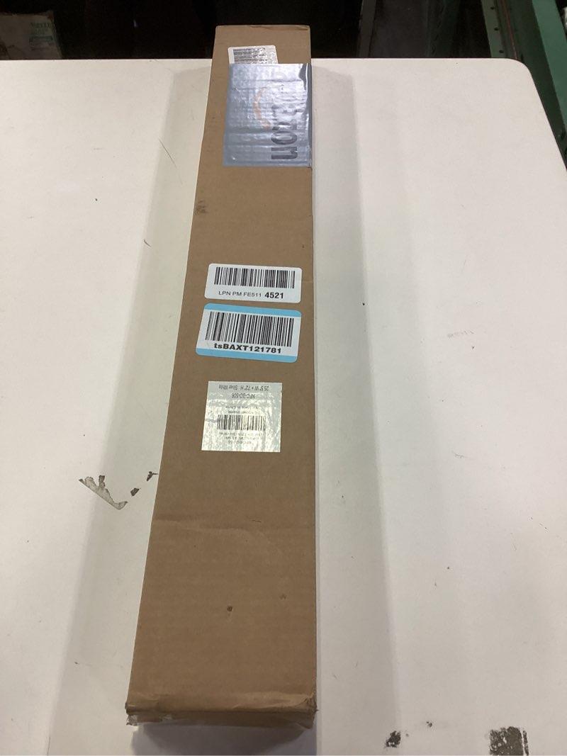 Condition photo showing New/Like New for LazBlinds Cordless Cellular Shades, No Tools No Drill Blackout Honeycomb Shades Pleated Blinds for Windows, 25.5'' W x 72'' H, Silver White Blackout-silver White 25 1/2'' W x 72'' H