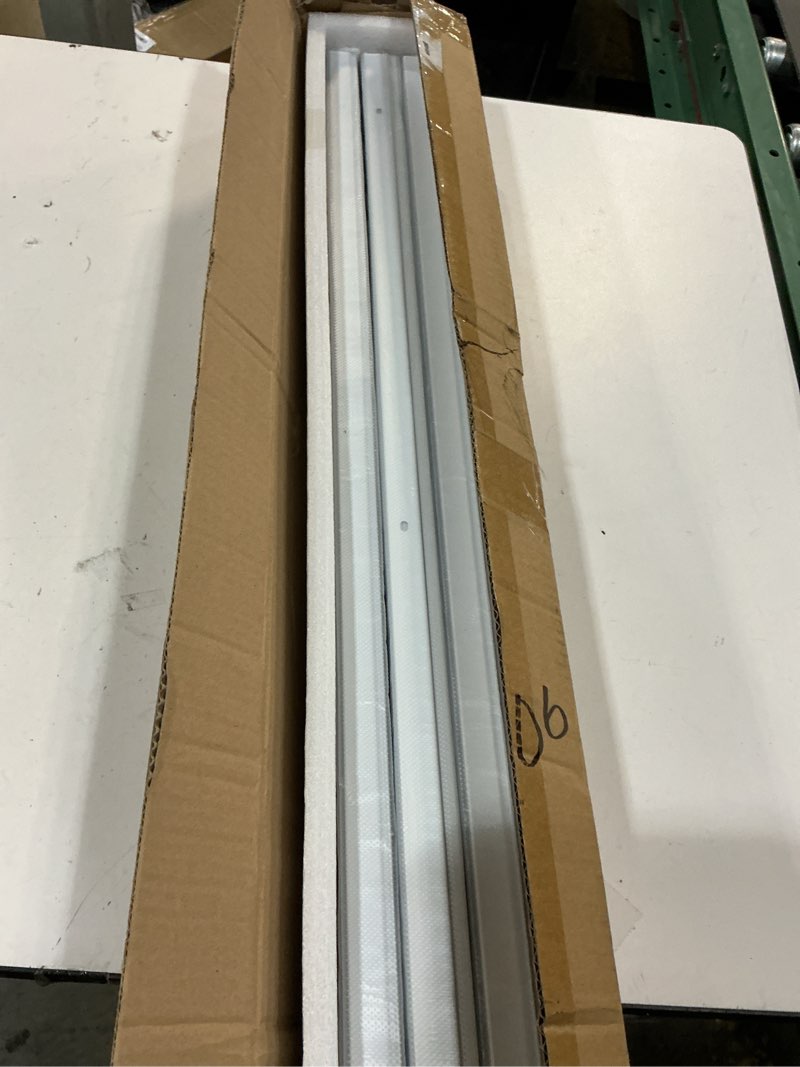 Condition photo showing Good Condition for solokos room divider ceiling track set for curtains with hooks, corner connectors(set of 2) and top brackets curtain rail system (12-18 ft track set) white white 12-18 ft