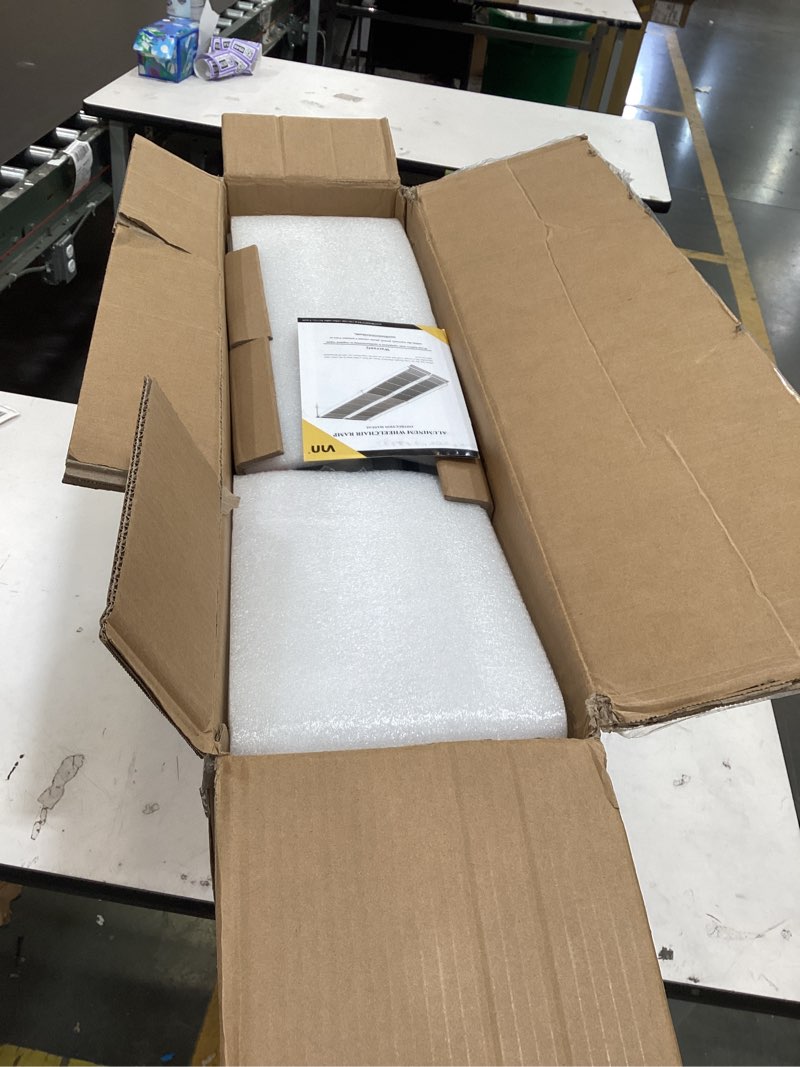 Condition photo showing Good Condition for vnn portable wheelchair ramp 5ft, seamless non-slip aluminum ramps for wheelchairs for home, handicap wheelchair ramps for home steps, aluminum loading dock plates aluminum 5ft (usable height 5-15 inch)