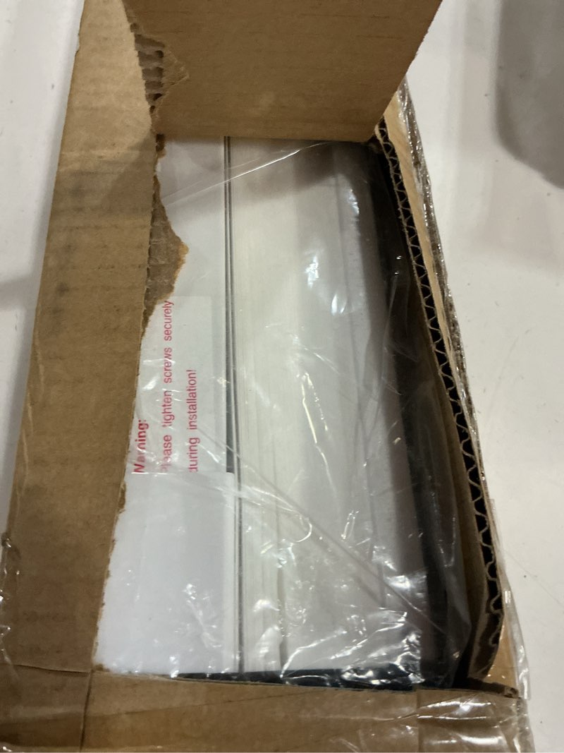 Condition photo showing New/Like New for lazblinds cordless white 1" room darkening vinyl mini blinds, 40" w x 48" h horizontal window blinds for home, cordless shades for indoor windows white 40"w x 48"h