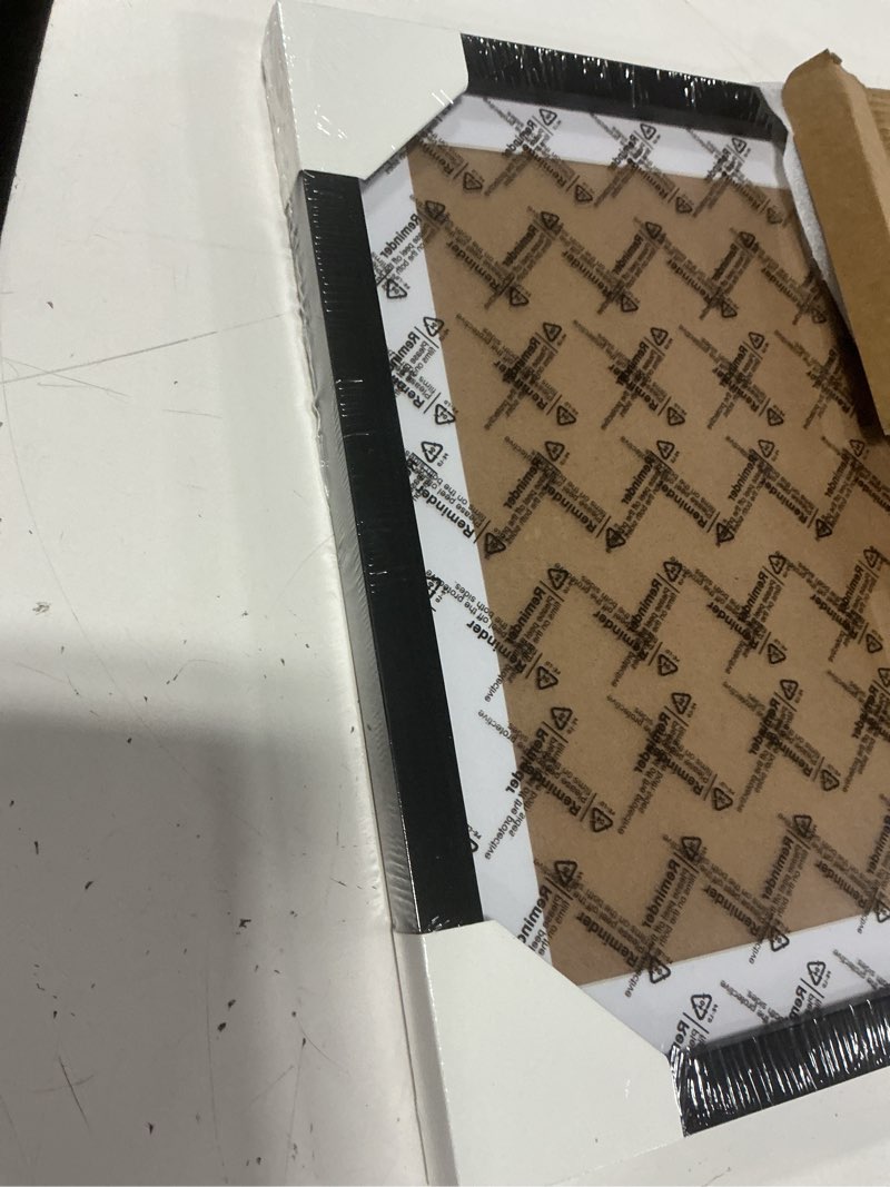 Condition photo showing New/Like New for 12x16 picture frame diamond painting frames poster frames made of solid wood,display pictures 10x14 with mat or 12x16 without mat for photos, paintings,walls decoration,anniversary,wedding,christmas black 12x16 inch