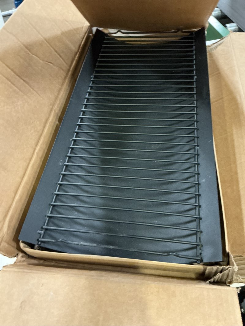Condition photo showing Good Condition for uniflasy 27 inches ash pan replacement for chargriller 1224, 1324, 2121, 2222, 2727, 2828, 2929 charcoal grills, charbroil replacement part 17302056 grill grates with 2pcs fire grate hanger 27"