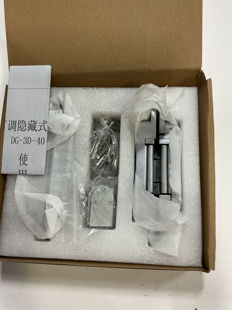 Condition photo showing Good Condition for 6" 2 pcs Hidden Hinges for Doors Invisible Hinges Concealed Zinc Alloy 180 Degree Swing 3 Way Adjustable Butt Silent Door Hinge 6 x 2.5 x 1 inch (White) 2 pcs of 6 inch white higes