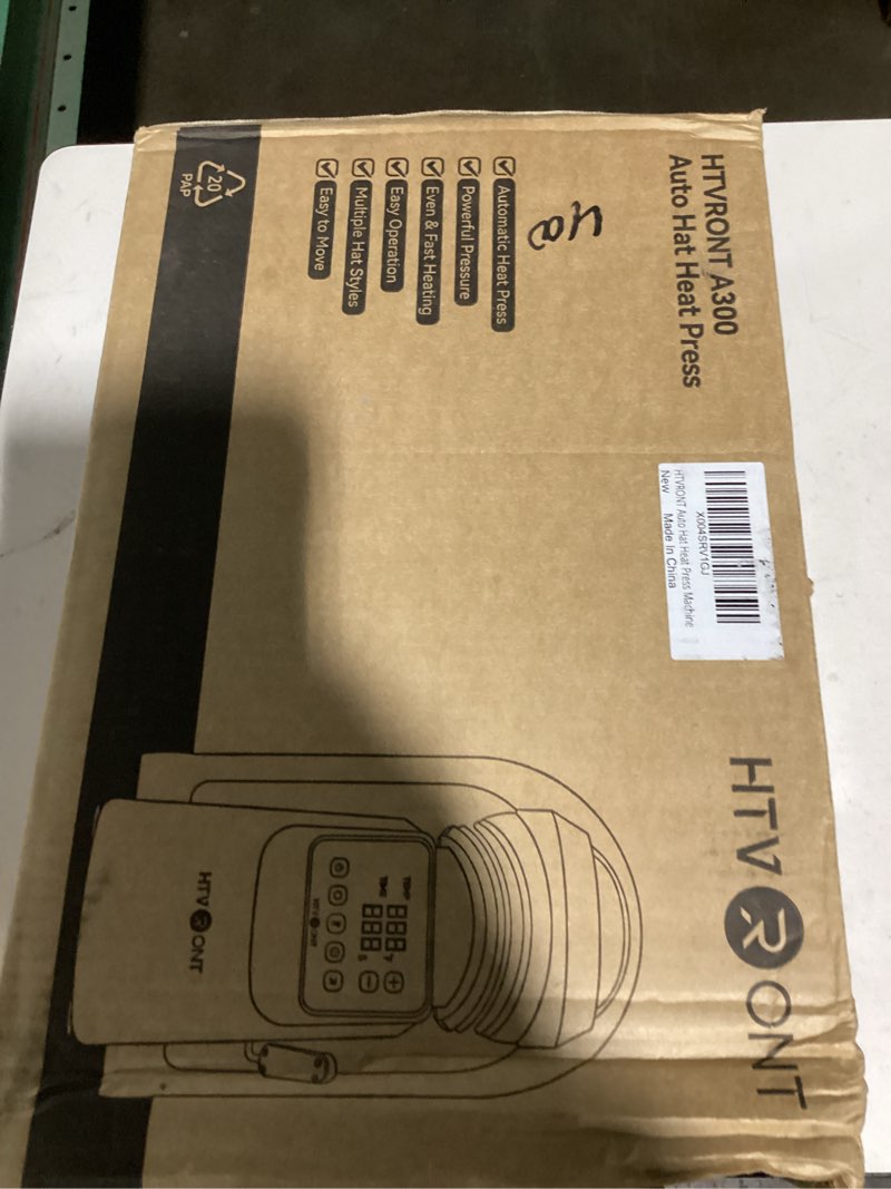 Condition photo showing Good Condition for htvront auto hat press machine - hat heat press machine with precise temp&timer control, hat heat press machine for caps with 2 platens, compatible with dtf film, embroidery, sublimation (blue)