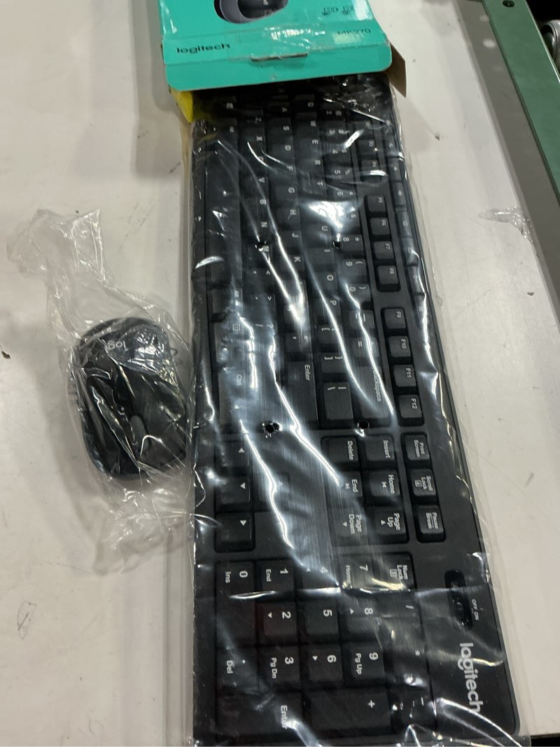 Condition photo showing New/Like New for Logitech MK270 Wireless Keyboard and Mouse Combo for Windows, 2.4 GHz, 8 Multimedia Keys, PC, Laptop, Wireless Keyboard Compact Mouse Combo - Black Black 1 Pack Combo