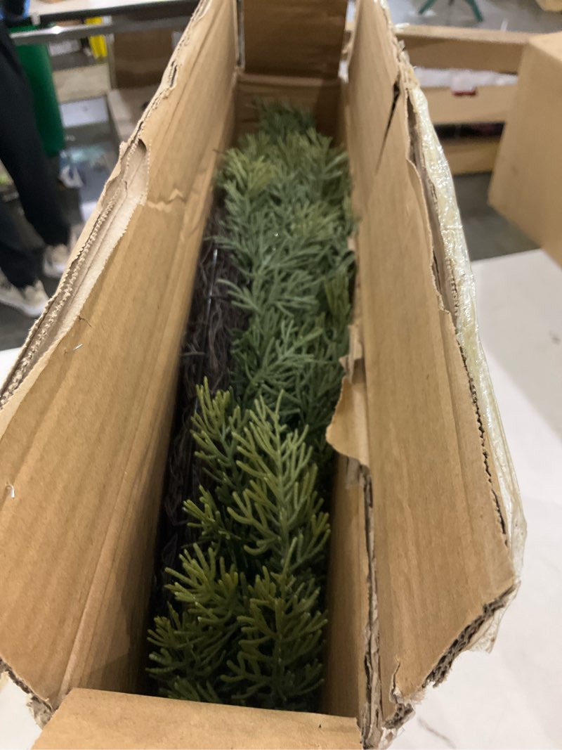 26 Inch Christmas Wreath for Front Door, Thickened Realistic Cedar Pine Christmas Wreath Outdoor Ind