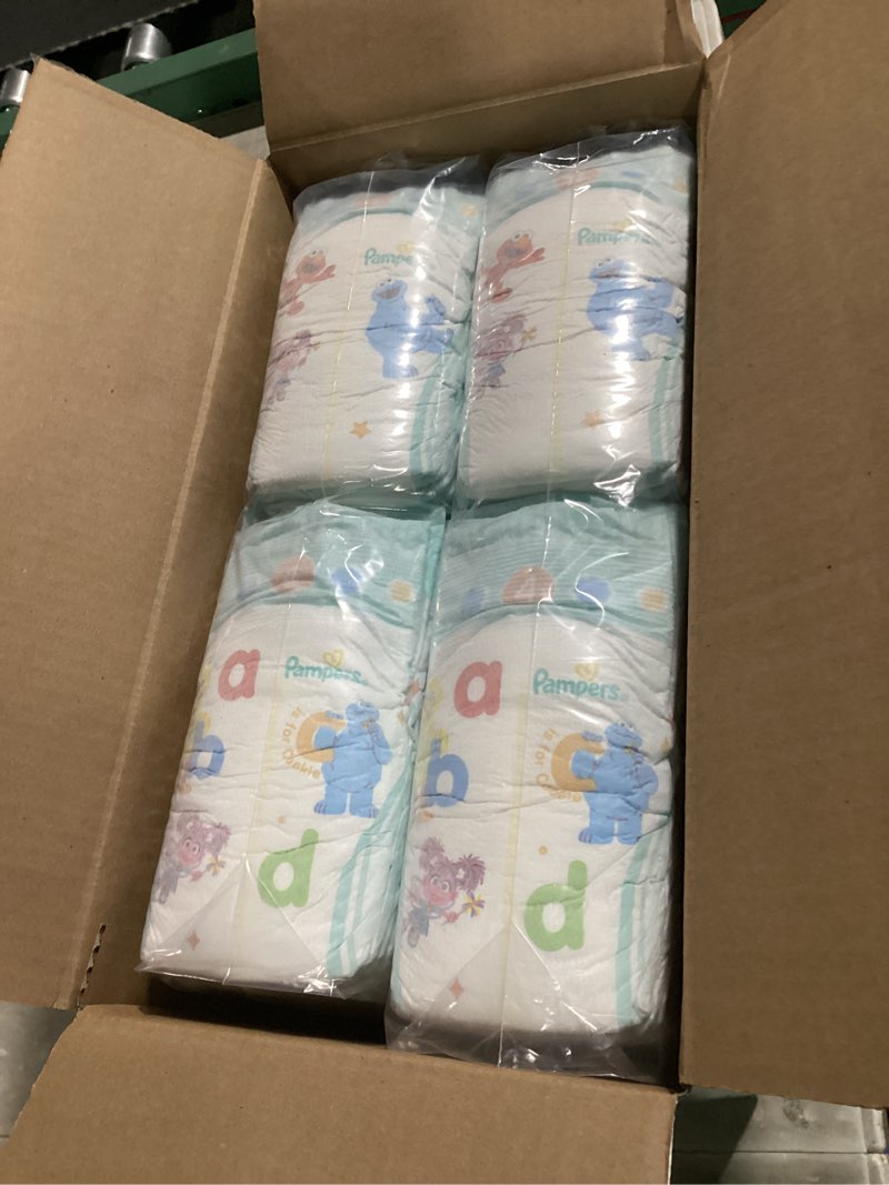 Condition photo showing New/Like New for pampers diapers - baby dry - size 4, 92 count, absorbent disposable infant diaper (packaging may vary) size 4 92
