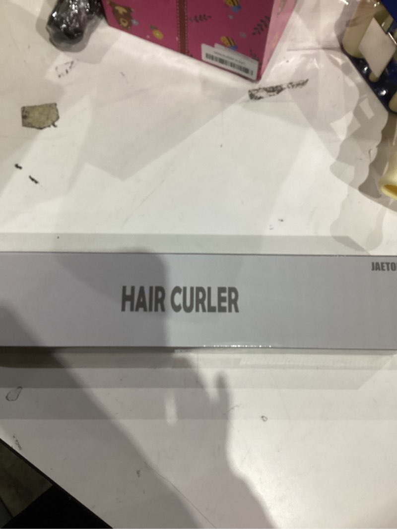 Condition photo showing New/Like New for thin curling iron, 3/8 inch small curling iron wand for short & long hair, small ceramic barrel with 2 temperature for tight curls, include heat resistant glove