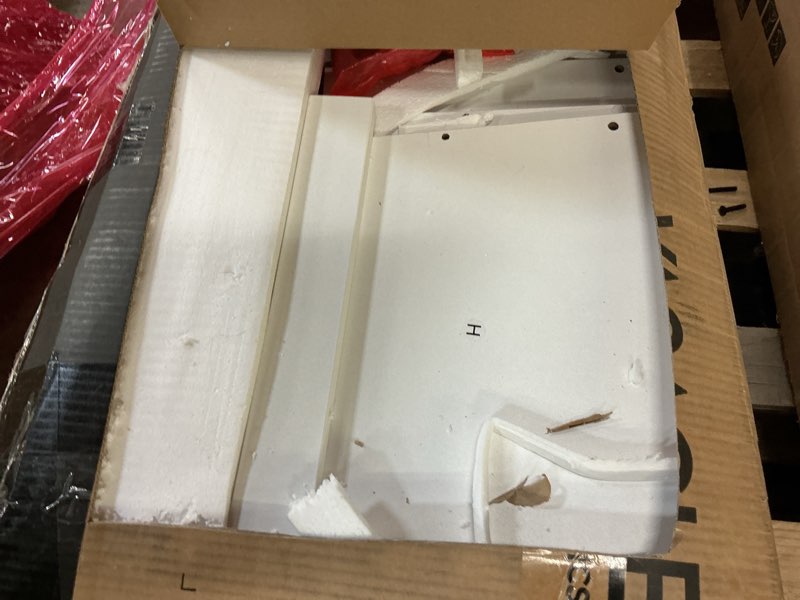 Condition photo showing As Is for VASAGLE 3 Drawer File Cabinet, File Cabinet with Lock, Printer Stand, Office Filing Cabinet Organizer, for A4 and Letter Size Files, Cloud White UOFC055W14 Cloud White 3 Drawers