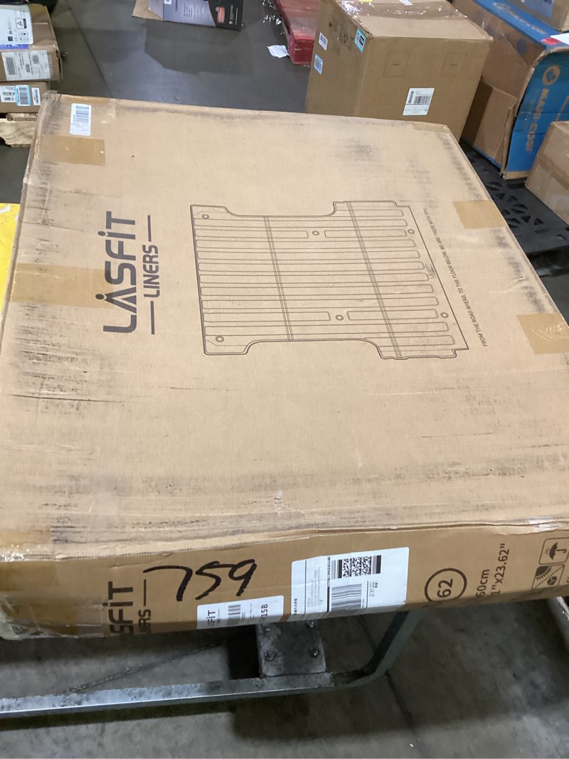 Condition photo showing As Is for lasfit bed mat for hyundai santa cruz 2026 2025 2024 2023 2022 4.3ft (52.1inches), custom fit tpe all weather truck bed liner pickup trunk bed mat, black 9) for hyundai santa cruz | 2022-2026 | 4.3ft
