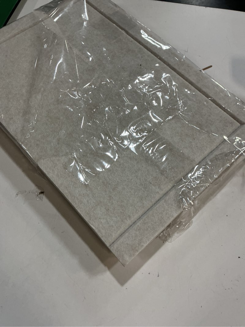 Condition photo showing Good Condition for Bulletin Board, 35 x 17 1/2 inches Felt Board - Decorative Pin Board, Cork Board Alternative for Wall, Foldable Self-Adhesive Vision Board Prayer Board with 20 Pushpins - Oatmeal Oatmeal 35×17.5 inches