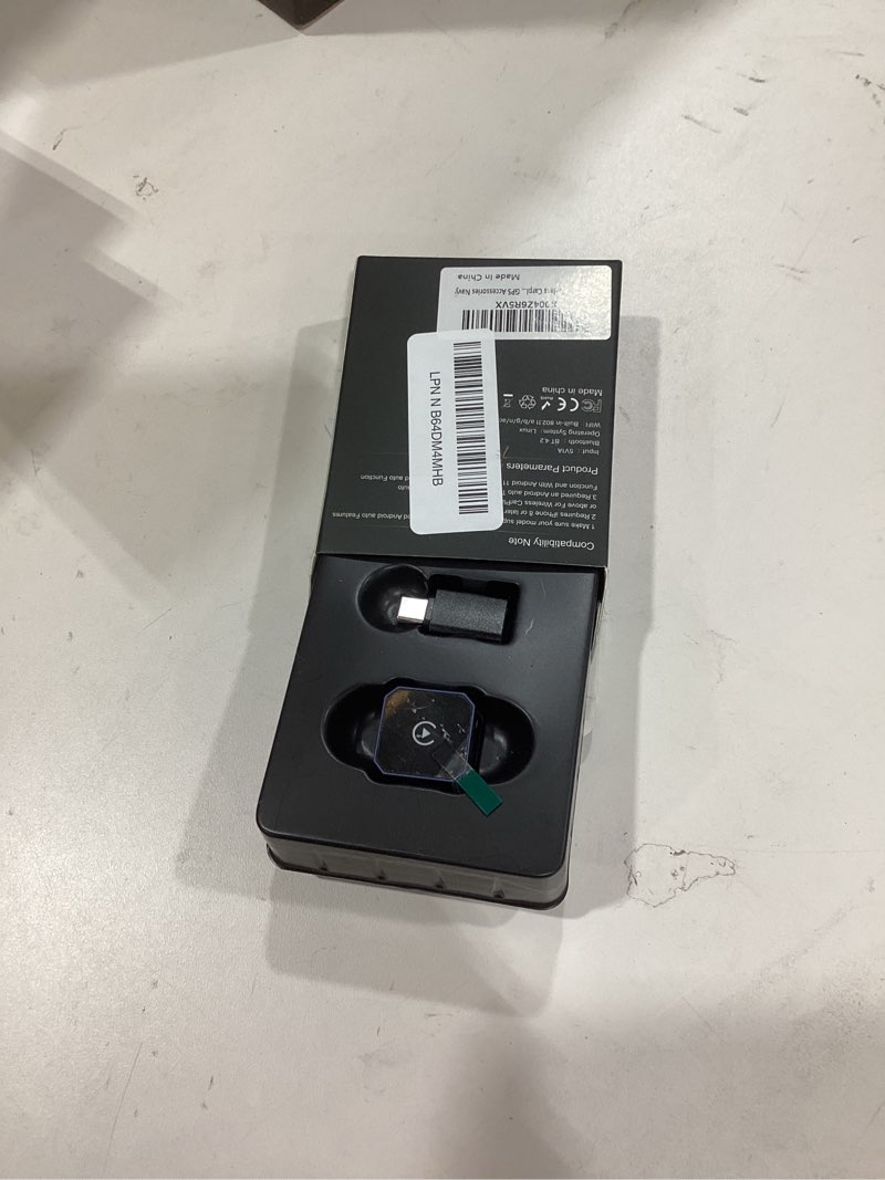 Condition photo showing Good Condition for Aimoon Mini Wireless CarPlay Adapter for Apple iPhone ? Android Auto, Wired to Wireless Car Play Adapter Plug & Play Compatible with After 2016 Cars Navy Blue Car Audio Satellite Radio