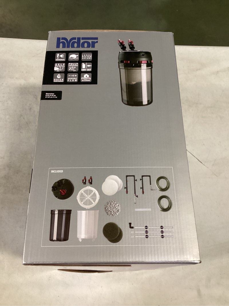 Condition photo showing New/Like New for External Filter prime 30 USA C01419 Hydor | Prime 30 | External Aquarium Canister Filter | 420 GPH | C01319