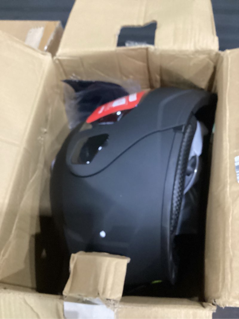 Condition photo showing As Is for bluetooth modular motorcycle helmet with tail dot/ece approved flip up front helmets dual anti-fog visors full face helmet built-in mp3 integrated for adults men women matte black x-large