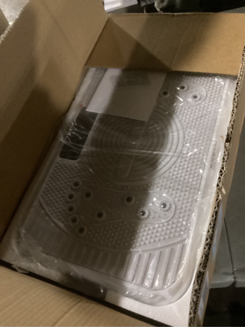 Condition photo showing New/Like New for Homesy Vibration Plate Exercise Machine, Vibrating Plate for Lymphatic Drainage, Full Body Shaking Workout Fitness Platform Board, Sport Gym Equipment for Weight Loss Fat Burner Gray