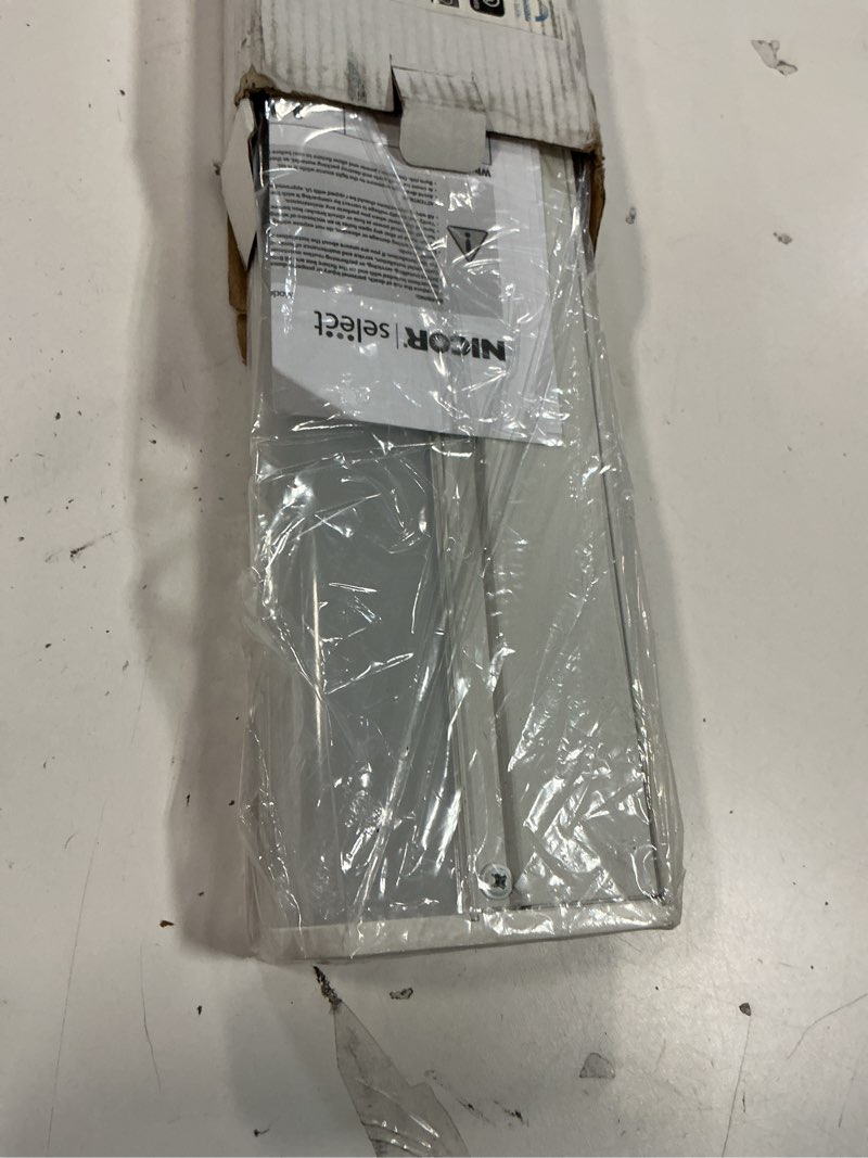 Condition photo showing As Is for 18” LED Direct Wire Under Cabinet Light - Dimmable Undercounter LED Lights for Kitchen - Selectable CCT 2700K-5000K, 612-648 Lumens, 9W - UCB Series Hardwired Under Cabinet Lighting by NICOR Lighting 18 No Switch