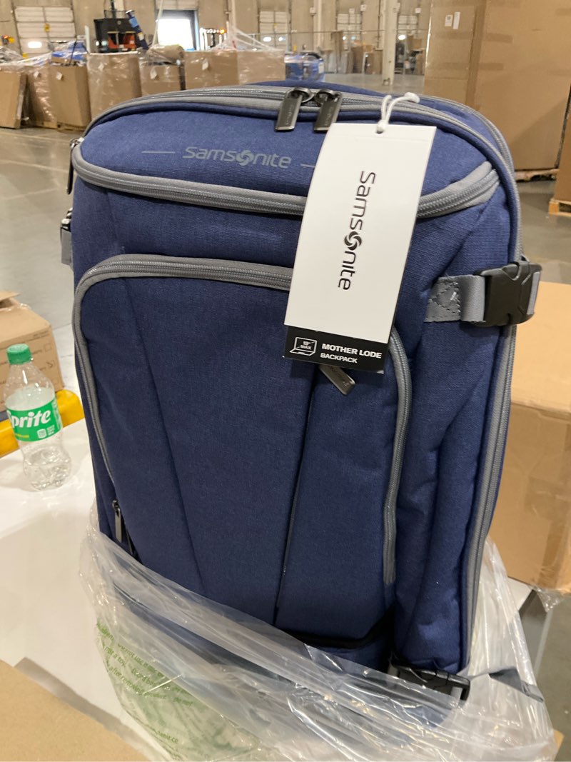 Condition photo showing Good Condition for samsonite mother lode travel backpack - brushed indigo travel brushed indigo