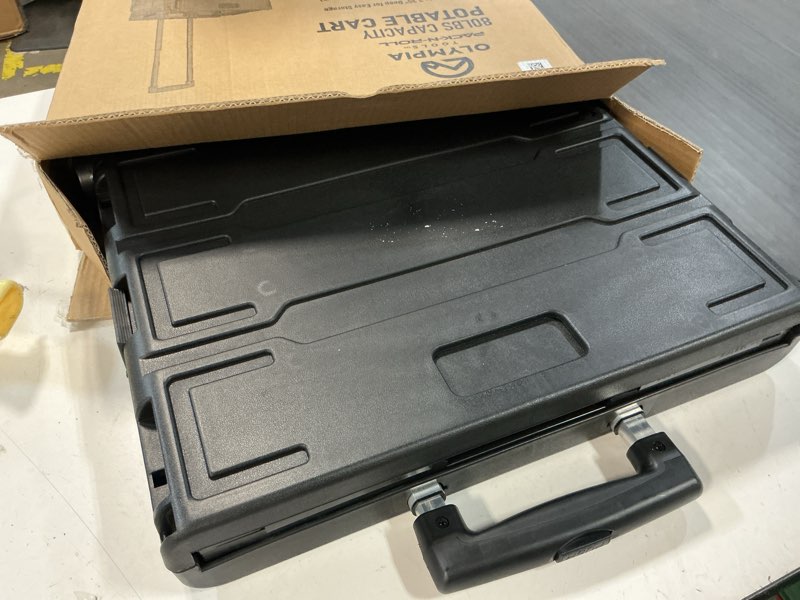 Condition photo showing Good Condition for olympia tools 85-010 grand pack-n-roll portable tools carrier with telescopic handle, 80 lb. load capacity, black 2025 new version