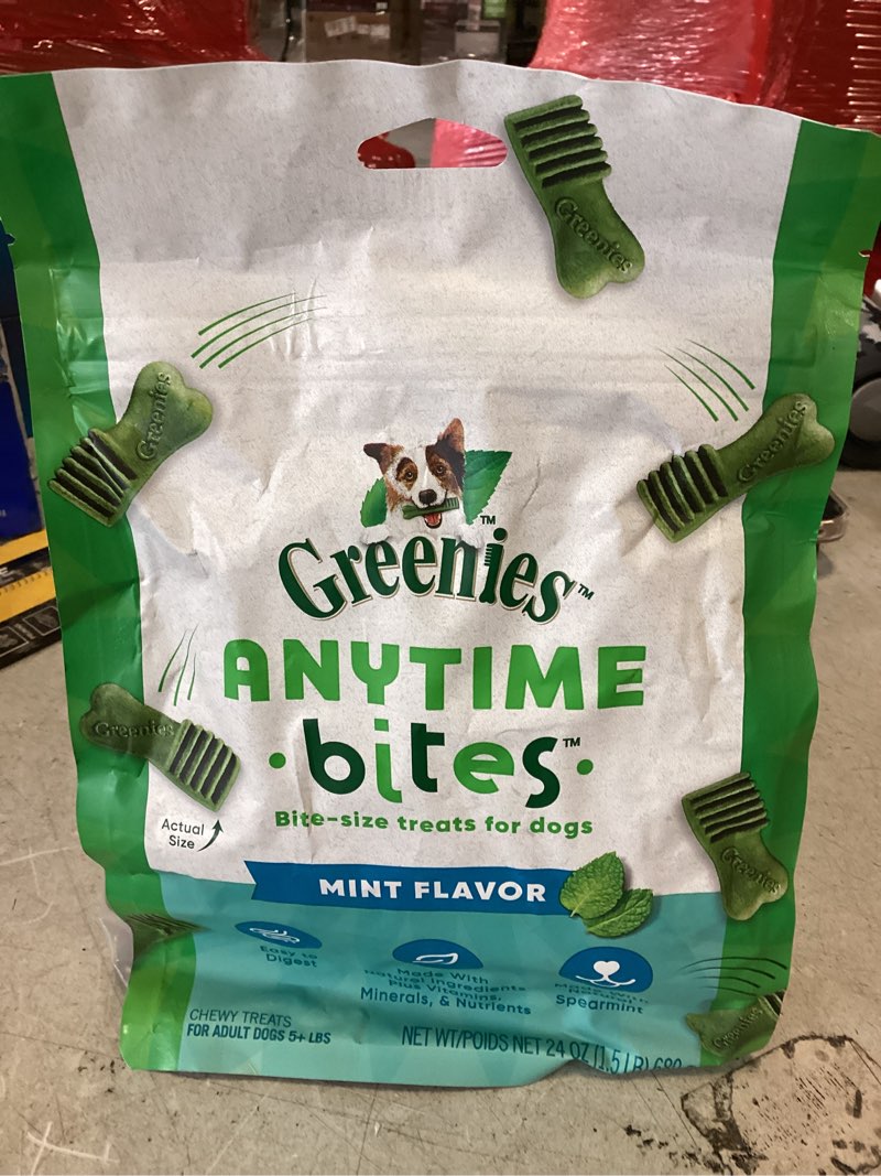 Greenies Anytime Bites Dog Treats, Mint Flavor, 24 oz. Bag ( BB 29/AUG 2025) 