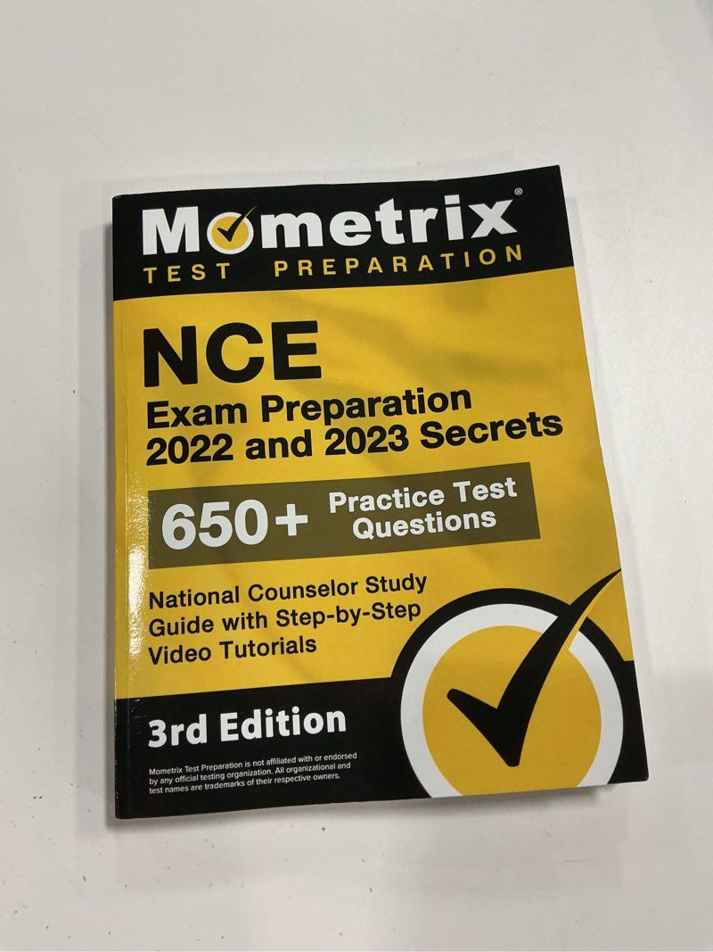Condition photo showing Good Condition for nce exam prep - full-length practice tests, national counselor secrets study guide with step-by-step video tutorials: [5th edition]